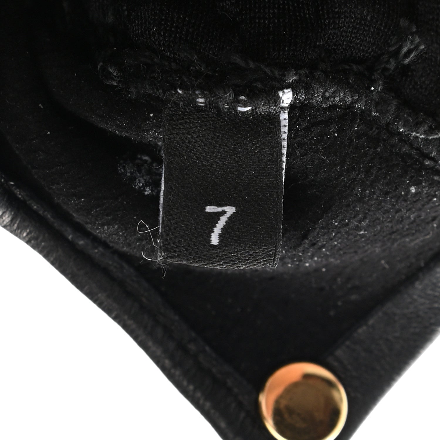 Chanel Lambskin Pearl Fingerless Chain CC Gloves 7 Black 6 of 7