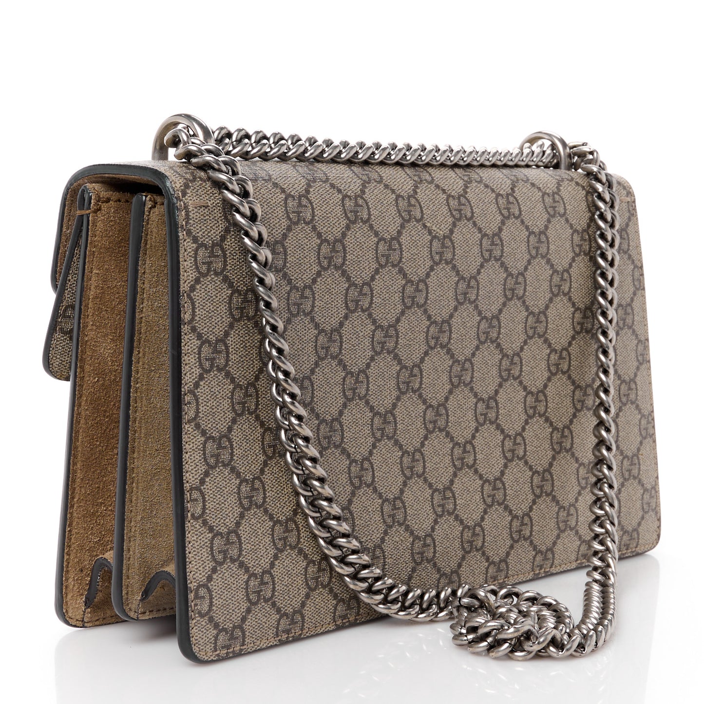 GG Supreme Monogram Small Dionysus Shoulder Bag Taupe