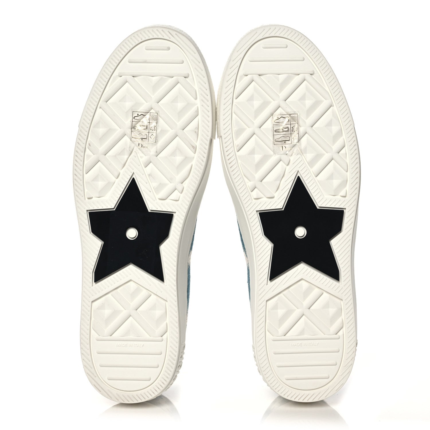 Christian Dior Cotton D-Stripes Walk'N'Dior Low Top Sneakers 39 Deep Ocean 5 of 9
