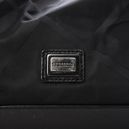 Burberry Nylon Tonal Check Torbitt Tote Black 11 of 16