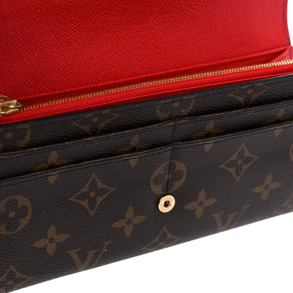 Louis Vuitton Monogram Sarah Wallet NM Coquelicot 11 of 12