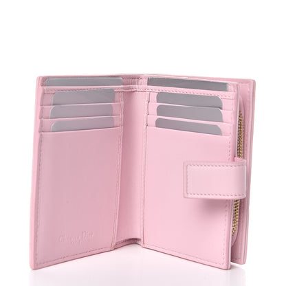Christian Dior Lambskin Cannage Lucky Badge Eden Wallet Pink 5 of 7