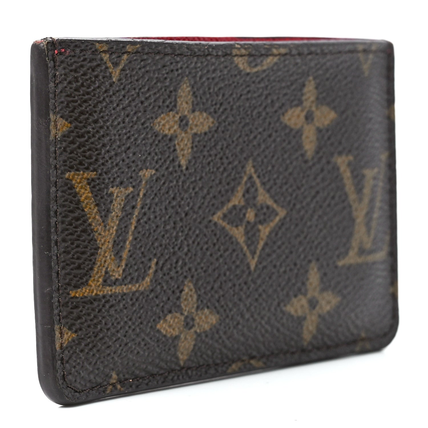 Louis Vuitton Calfskin Monogram Kimono Tote Card Holder Cherry 3 of 11