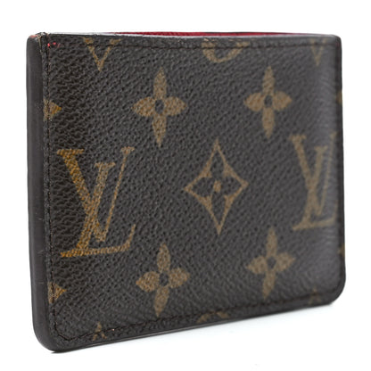 Louis Vuitton Calfskin Monogram Kimono Tote Card Holder Cherry 3 of 11