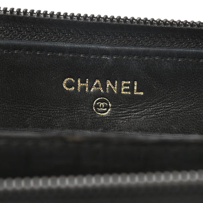 Chanel Caviar Large Timeless CC Zip Around Wallet Black 6 of 8