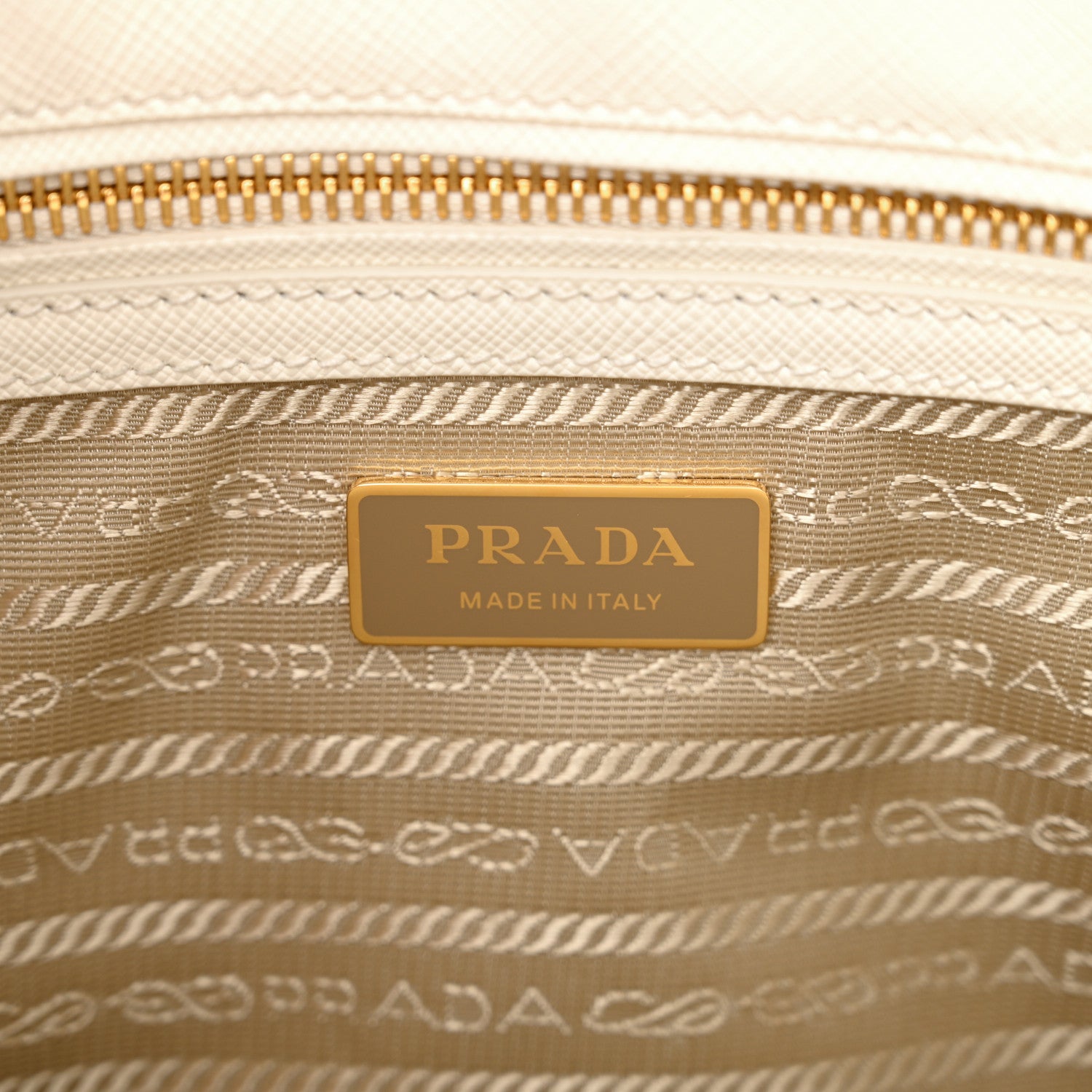 Prada Saffiano Lux Small Galleria Double Zip Tote White 6 of 9