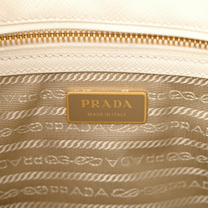 Prada Saffiano Lux Small Galleria Double Zip Tote White 6 of 9