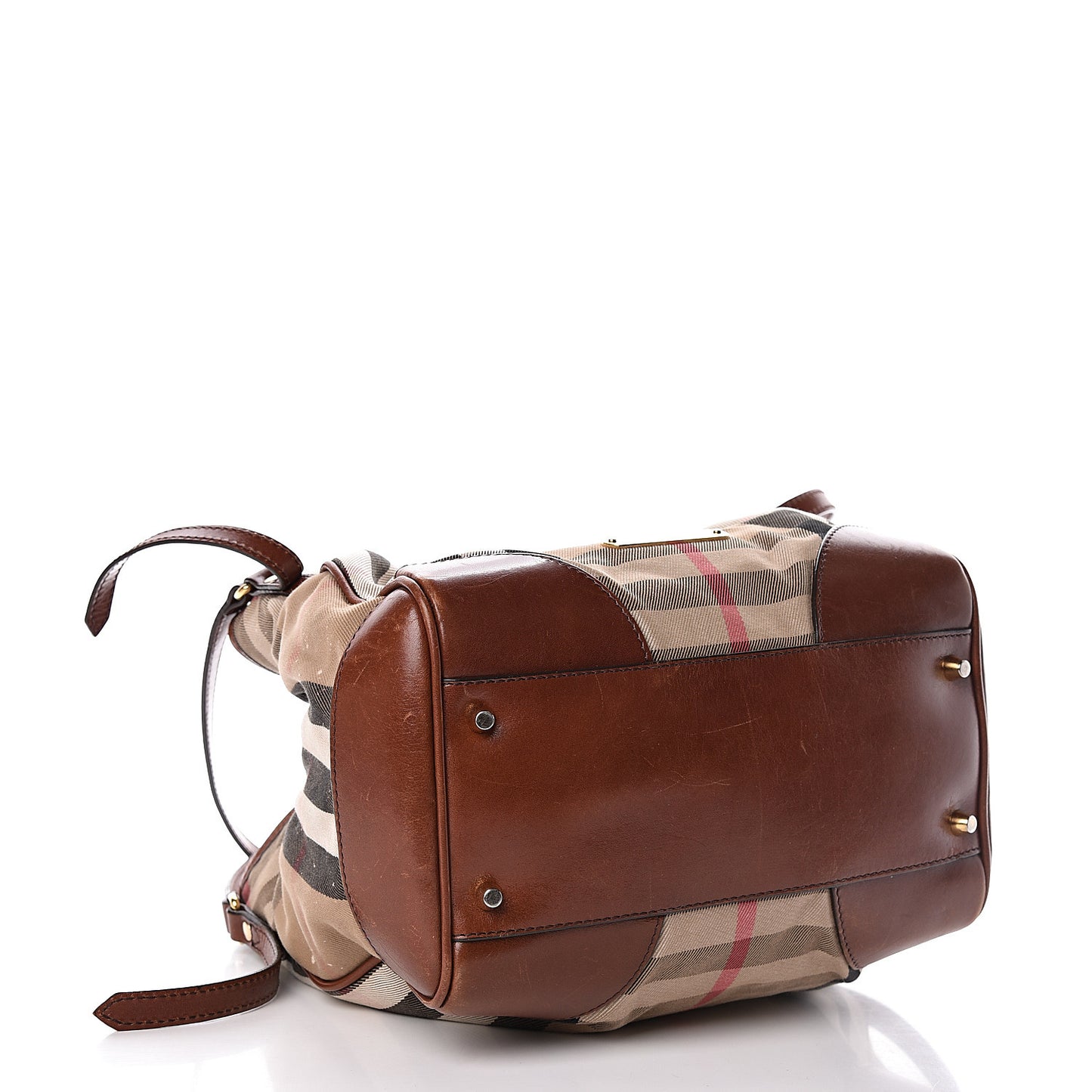 House Check Small Canterbury Tote Dark Tan