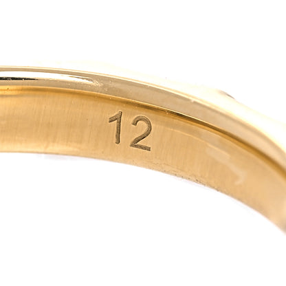 Gucci 18K Yellow Gold Jade Diamond Le Marché Des Merveilles Feline Ring 49 5 7 of 8