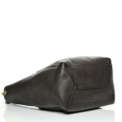Celine Goatskin Sangle Bucket Bag Dark Taupe 4 of 6