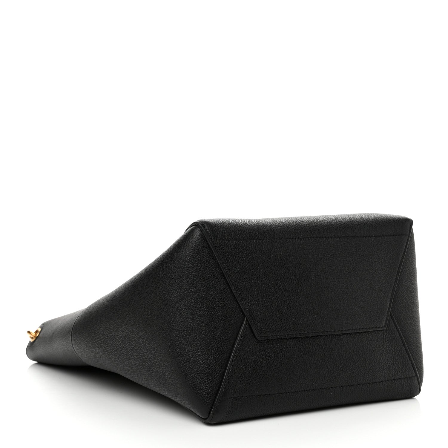 Celine Soft Grained Calfskin Sangle Bucket Bag Black 4 of 9