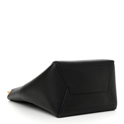 Celine Soft Grained Calfskin Sangle Bucket Bag Black 4 of 9