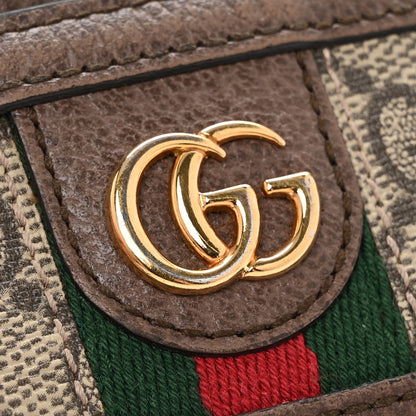 Gucci GG Supreme Monogram Ophidia Card Holder Brown 8 of 10