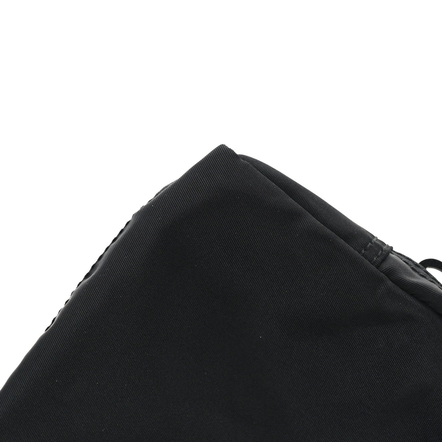 Nylon Tessuto Cosmetic Pouch Black