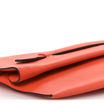Hermes Evercolor Pliplat Clutch Orange 27 of 36