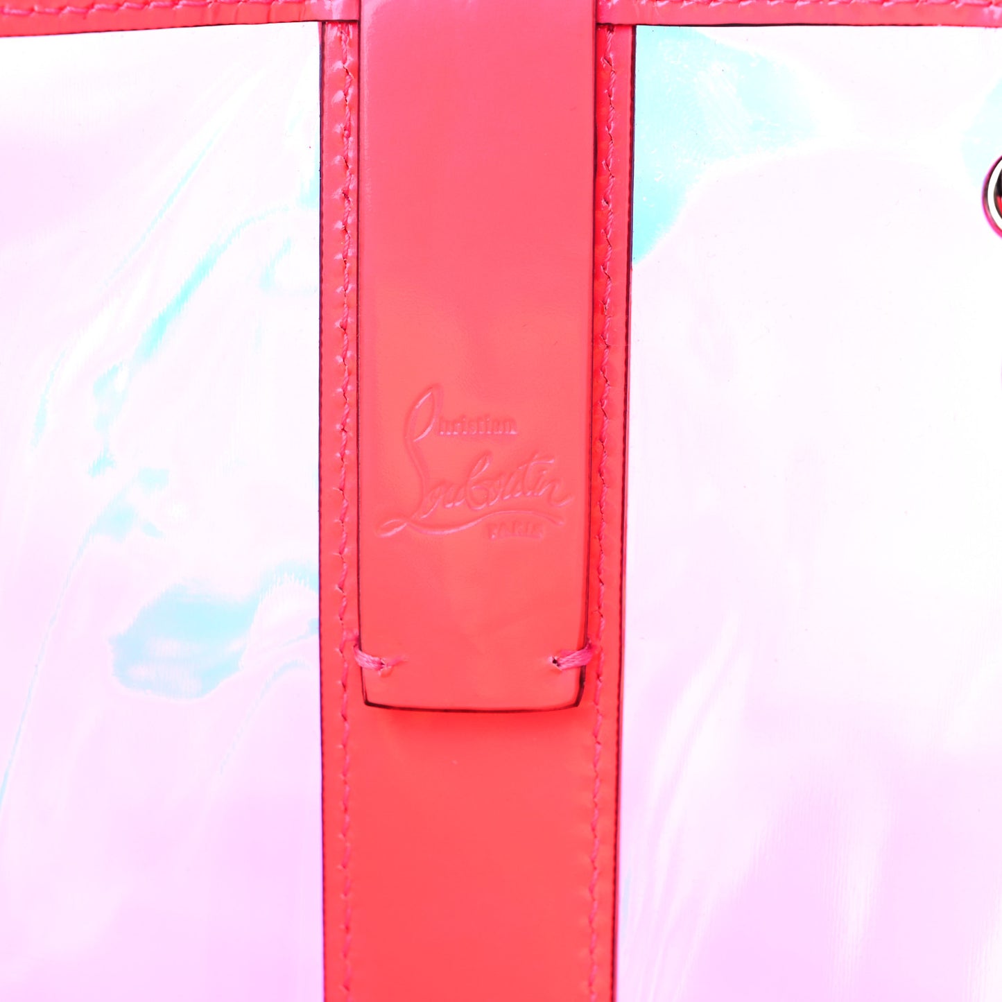 PVC Spikes East West Cabata Tote Pink