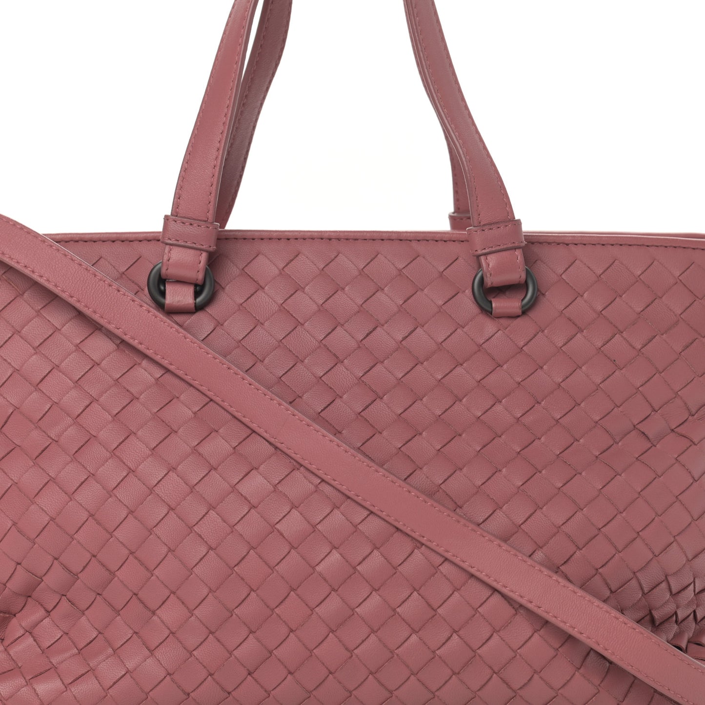 Nappa Intrecciato Tote Rose Pink