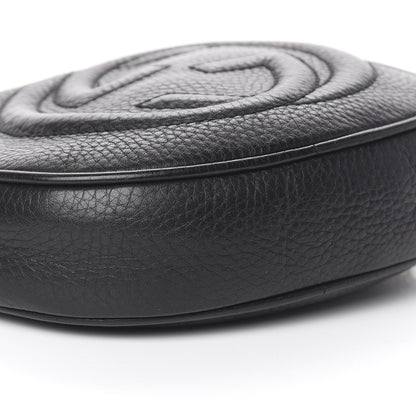 Gucci Pebbled Calfskin Mini Soho Chain Bag Black 8 of 10