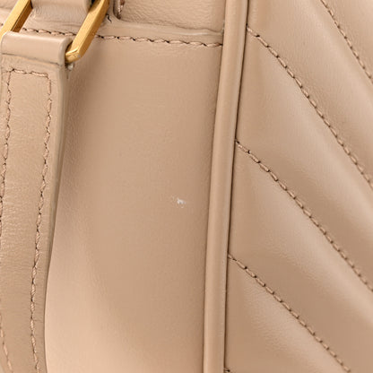 Saint Laurent Calfskin Matelasse Monogram Lou Camera Bag Dark Beige 12 of 14
