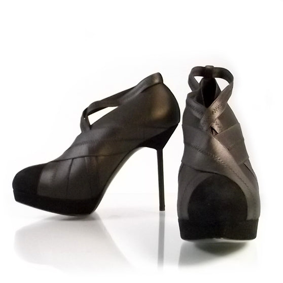 Saint Laurent Elastic Divine Booties 39 Black 1 of 6