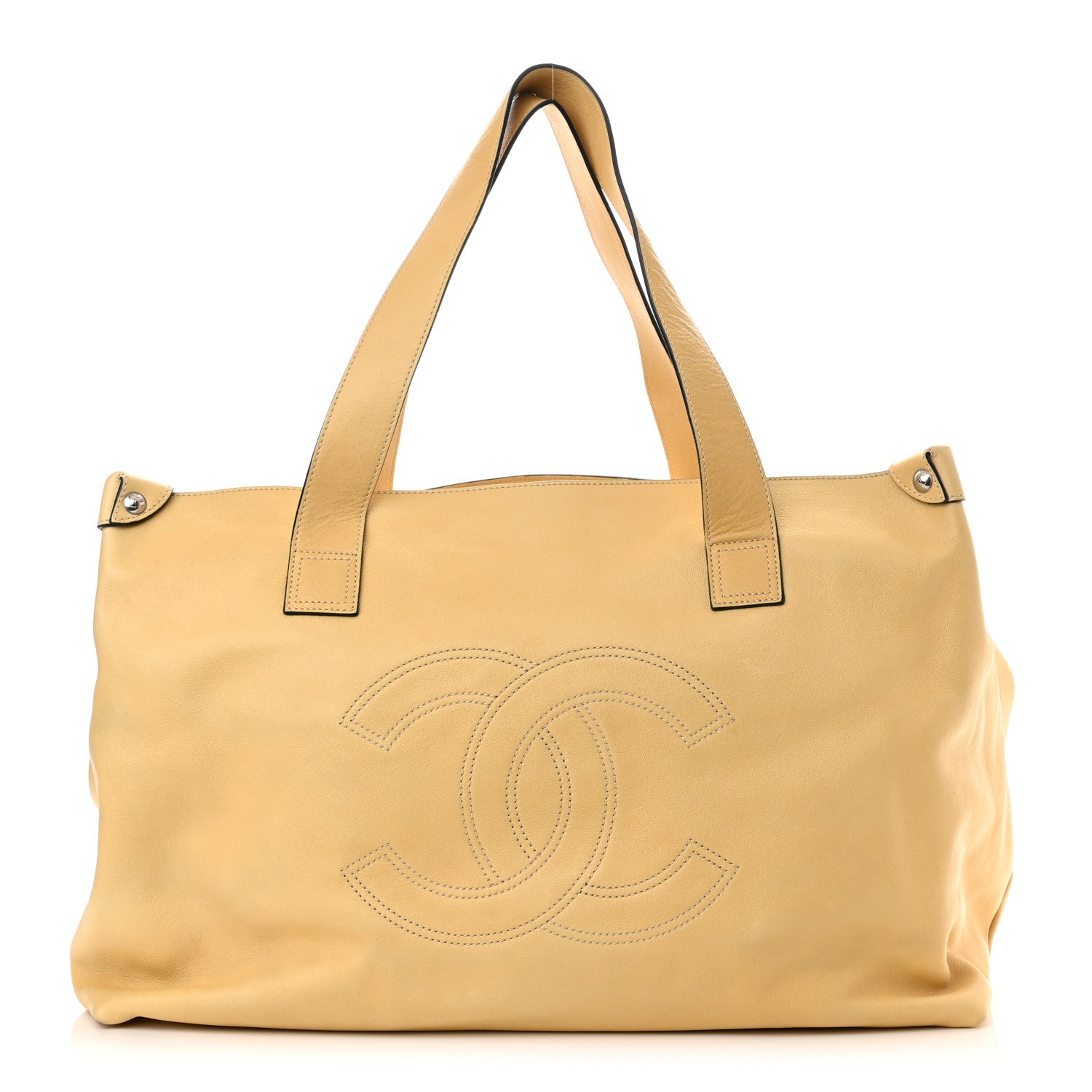 Chanel Lambskin Edgy XL Tote Beige 1 of 11