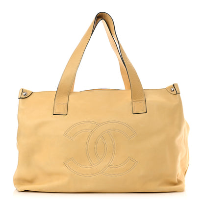 Chanel Lambskin Edgy XL Tote Beige 1 of 11