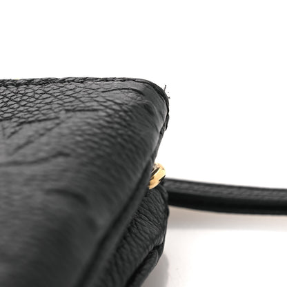 Louis Vuitton Empreinte Double Zip Pochette Black 11 of 12