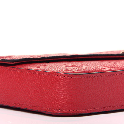 Louis Vuitton Empreinte Pochette Felicie Chain Wallet Scarlet 8 of 9