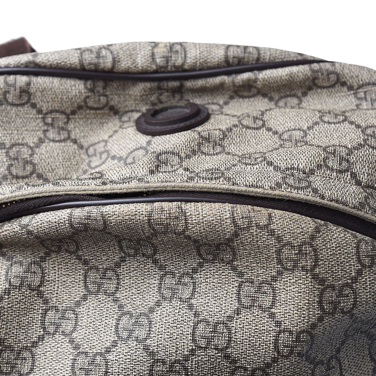 GG Plus Monogram Interlocking G Medium Backpack Dark Brown