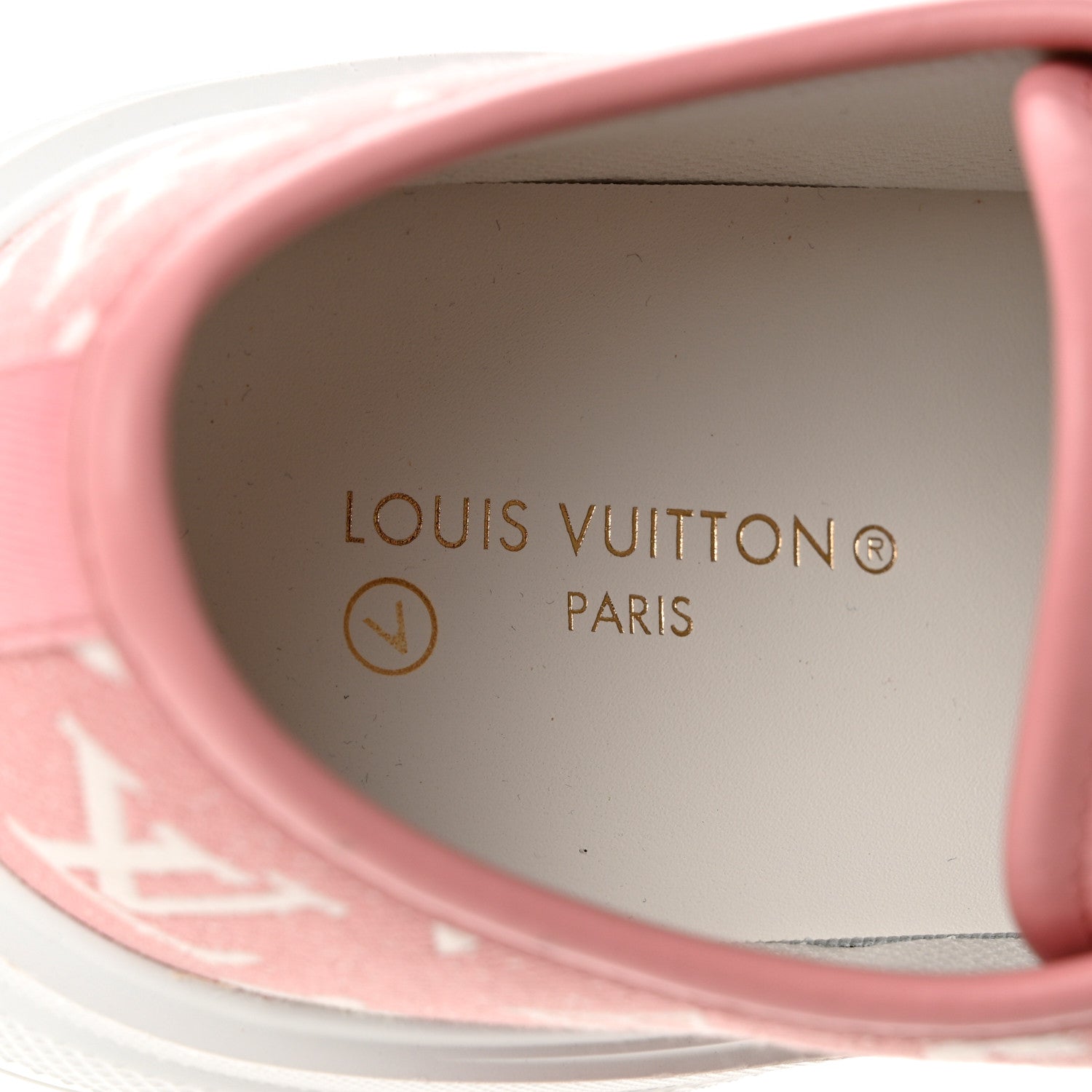 Louis Vuitton Denim Monogram Squad Sneakers 39.5 Pink 7 of 8
