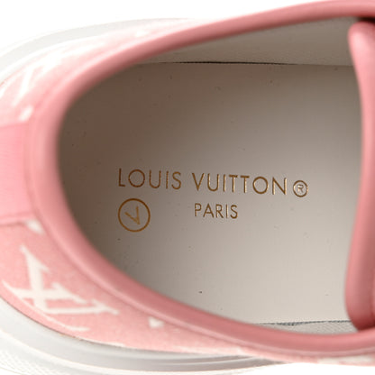 Louis Vuitton Denim Monogram Squad Sneakers 39.5 Pink 7 of 8