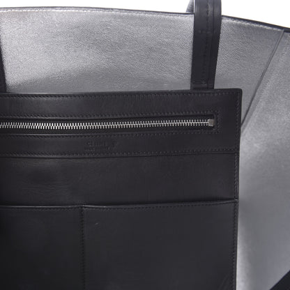 Celine Smooth Calfskin Small Horizontal Cabas Phantom Black 8 of 10