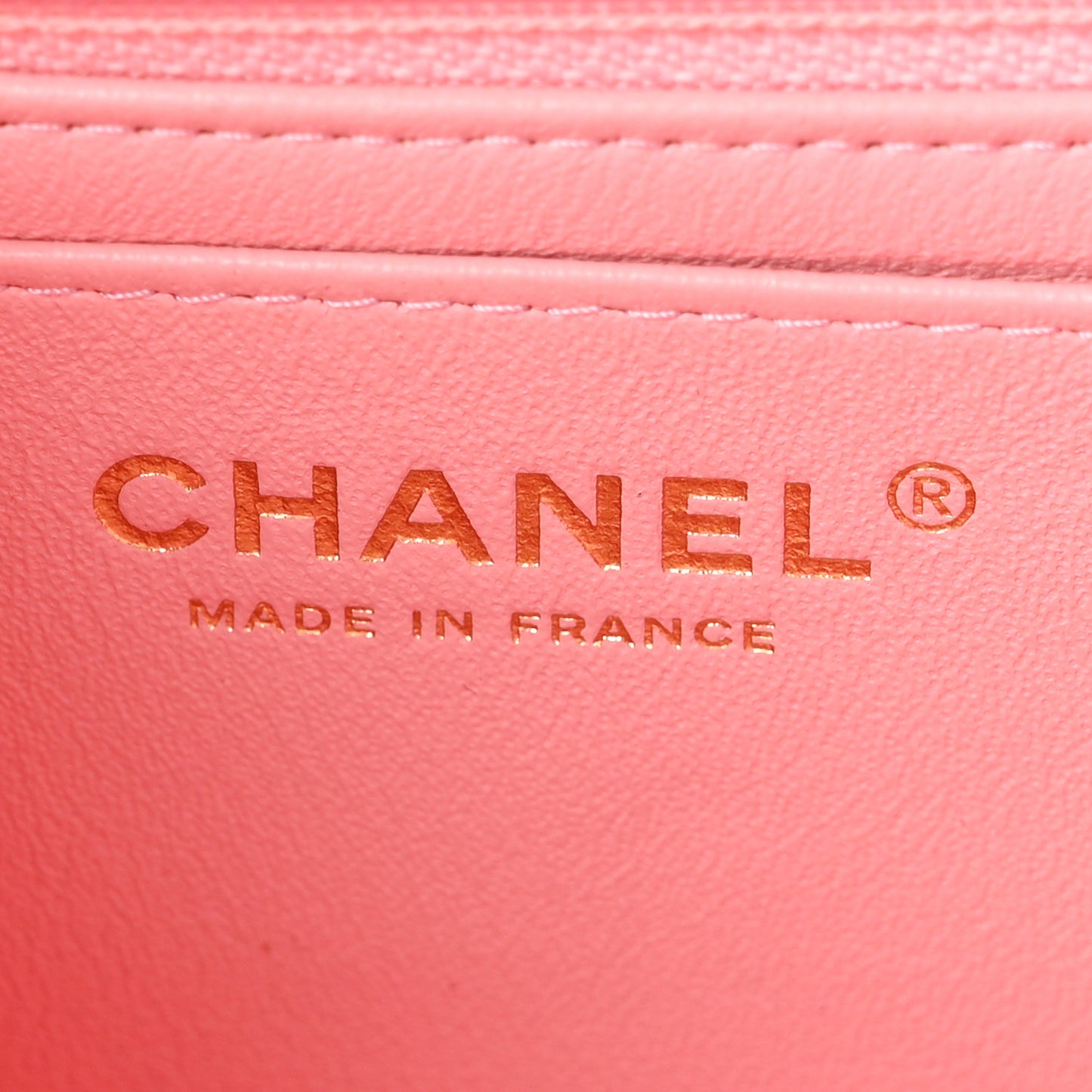 Lambskin Quilted Mini Rectangular Flap Pink