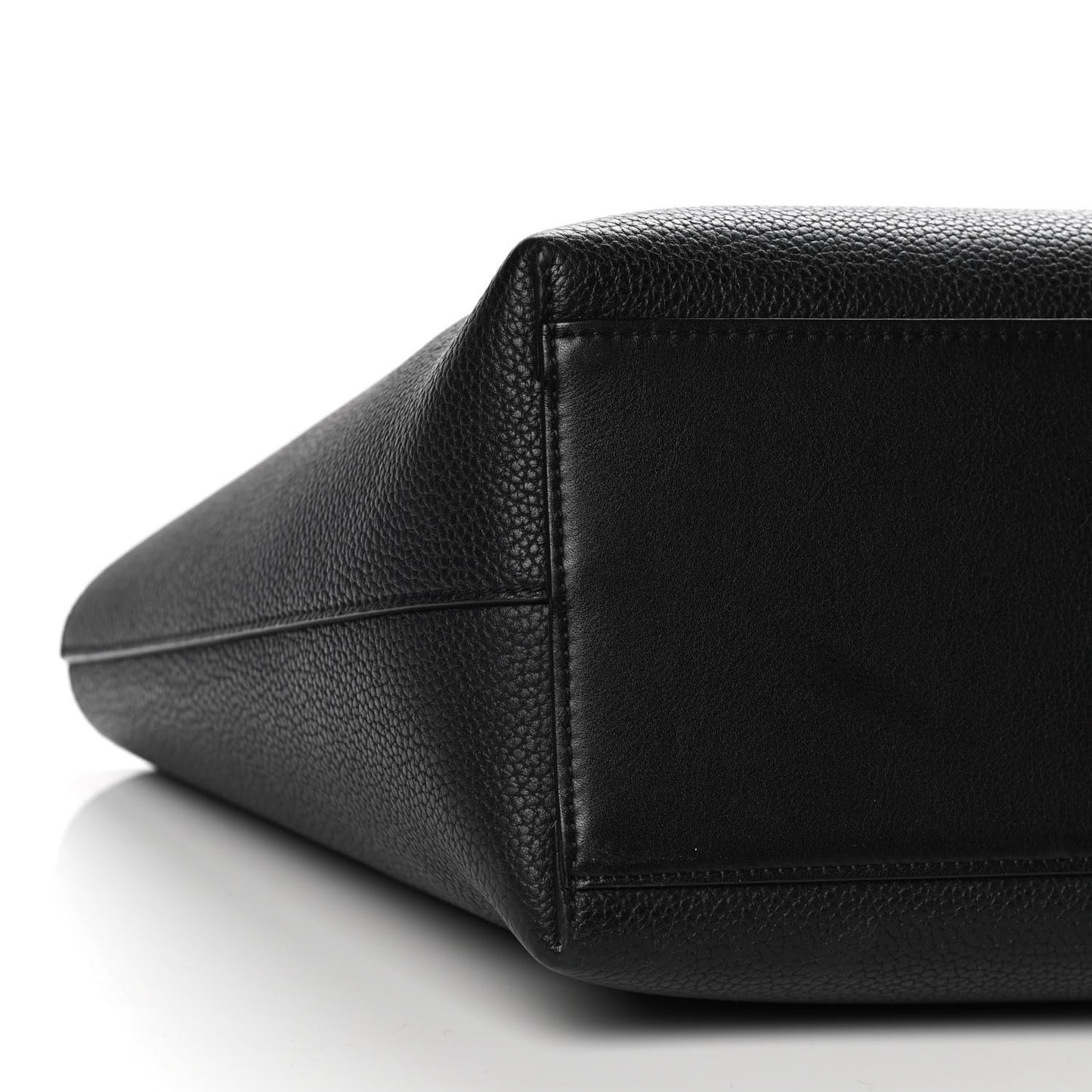 Calfskin Small Anagram Tote Black