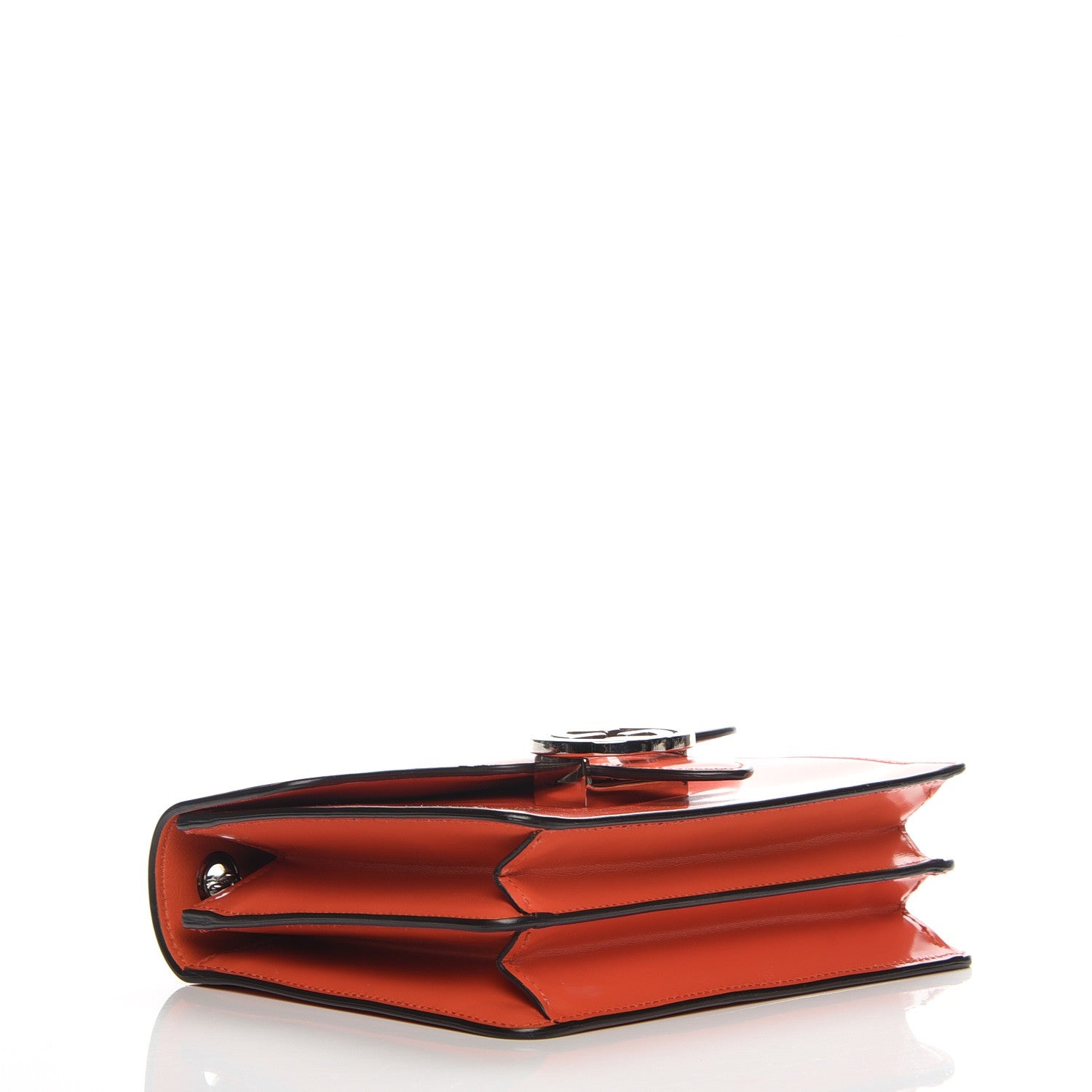 Gucci Shade Lux Calfskin Small Interlocking Shoulder Bag New Dark Orange 4 of 7