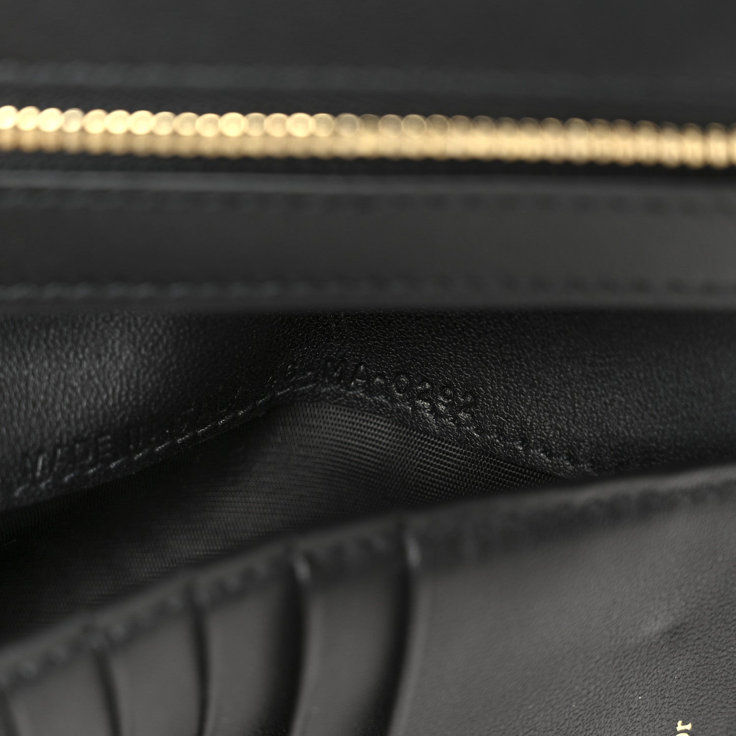 Christian Dior Supple Calfskin Cannage Caro Slim Wallet Black 8 of 9