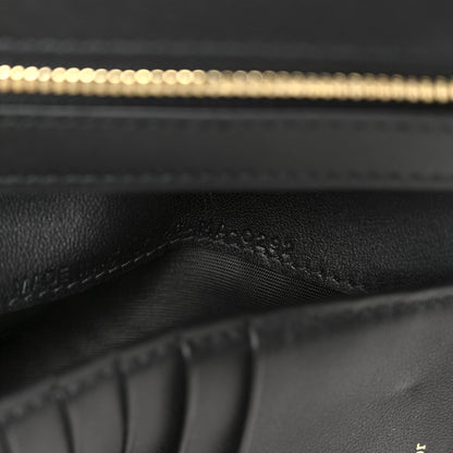 Christian Dior Supple Calfskin Cannage Caro Slim Wallet Black 8 of 9