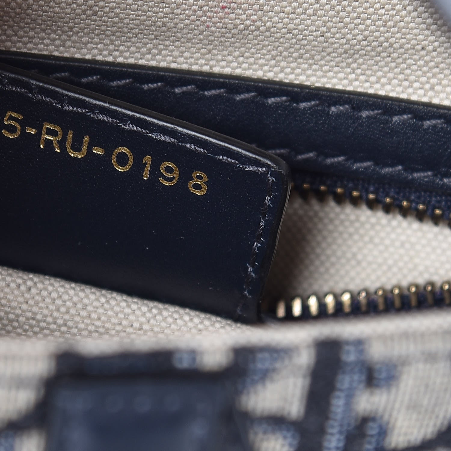 Christian Dior Oblique Saddle Bag Blue 7 of 9