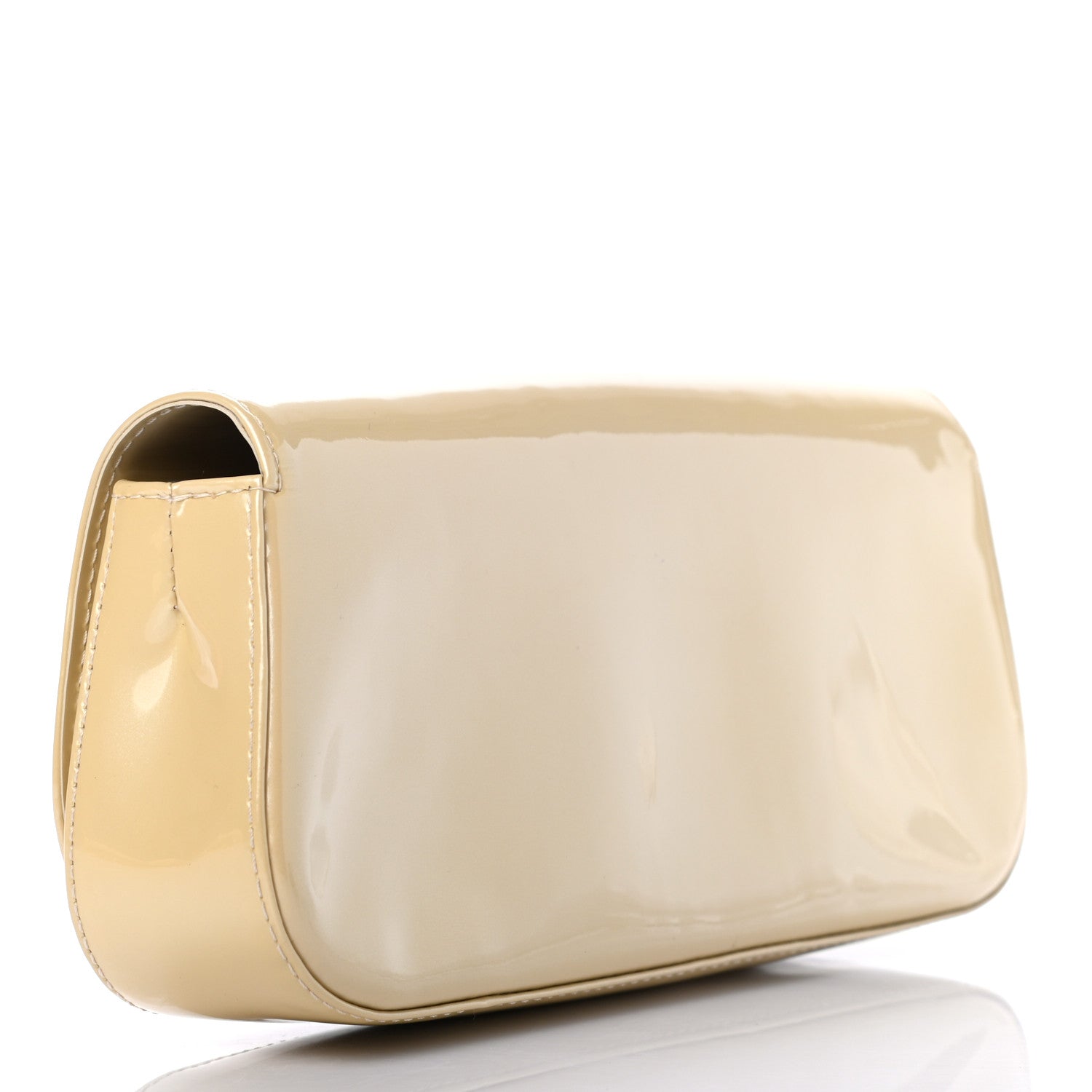 Louis Vuitton Patent Sobe Clutch Blanc Corail 3 of 7