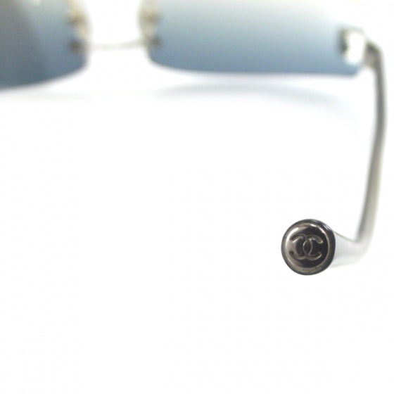 Frameless CC Logo Sunglasses Blue Gradient