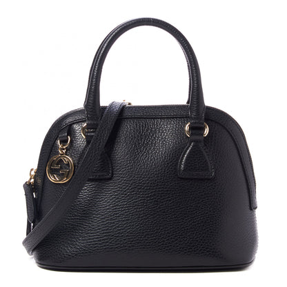 Gucci Dollar Calfskin Small GG Charm Dome Bag Black 1 of 8