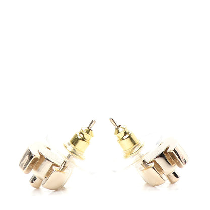 Chanel Metal CC Turnlock Earrings Gold 3 of 5