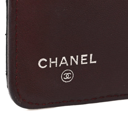 Chanel Lambskin Quilted Zipped Pocket Wallet Black 7 of 9