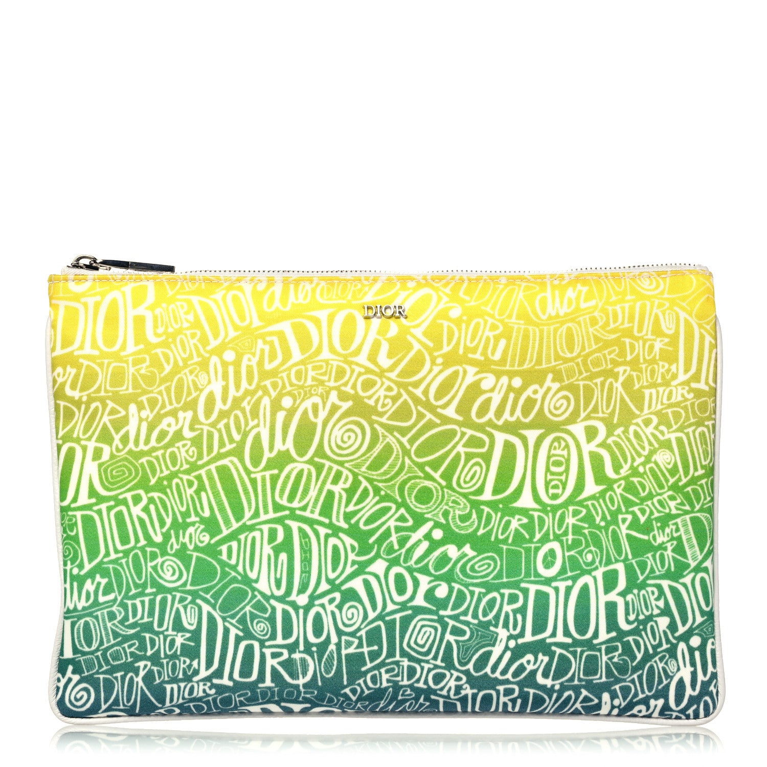 Christian Dior X Shawn Nylon Zip Pouch Multicolor 1 of 10
