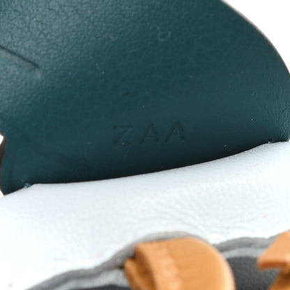 Hermes Milo Lambskin Grigri Rodeo Pegase Horse Bag Charm PM Bleu Brume Sesame Vert Bosphore 3 of 4