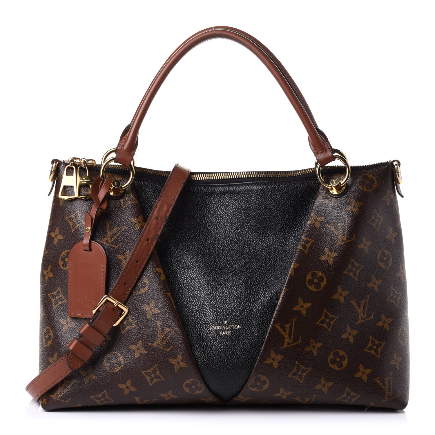 Louis Vuitton Monogram V Tote MM Black 1 of 10