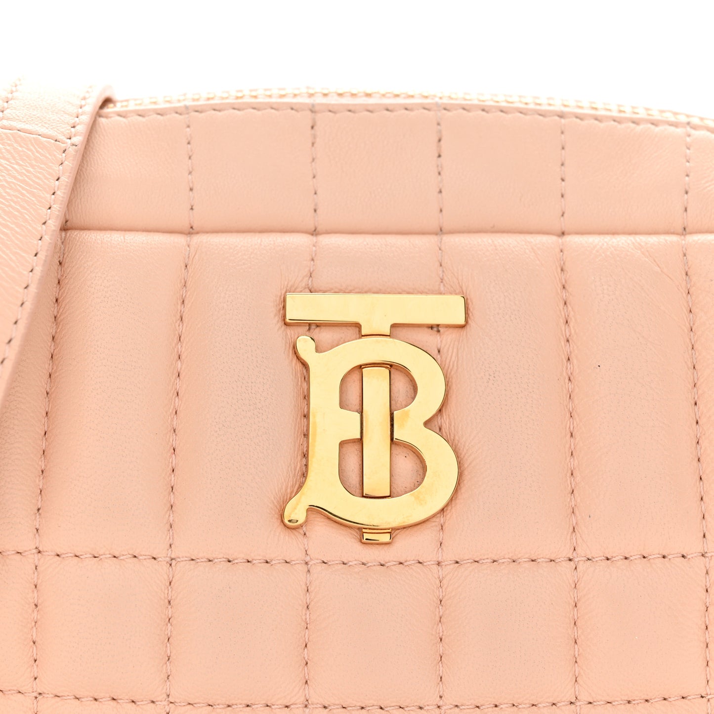 Lambskin Quilted Mini Lola Camera Bag Peach