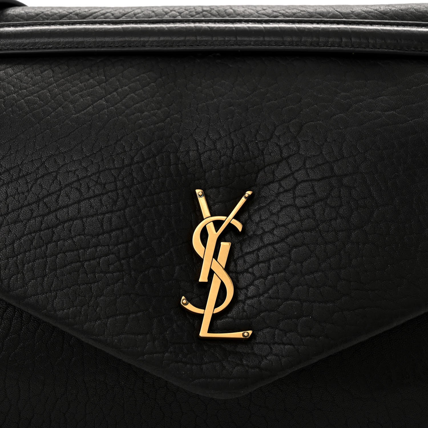 Saint Laurent Grained Lambskin Large Calypso Black 8 of 10