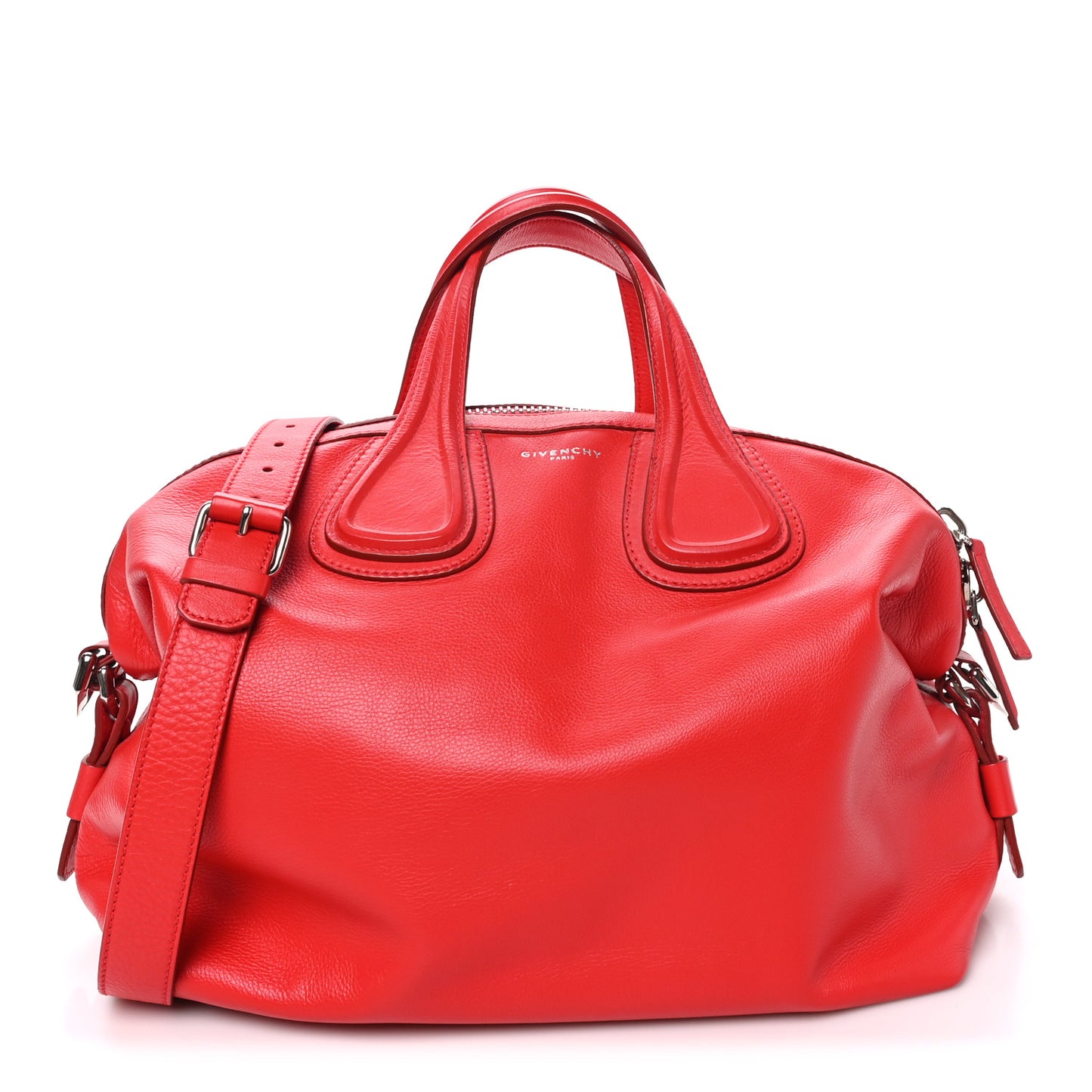 Waxed Calfskin Micro Nightingale Medium Red