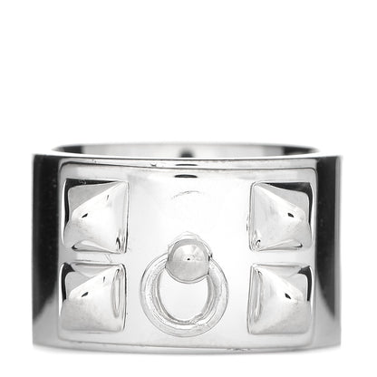 Hermes Sterling Silver Collier De Chien CDC Ring 52 6 1 of 5